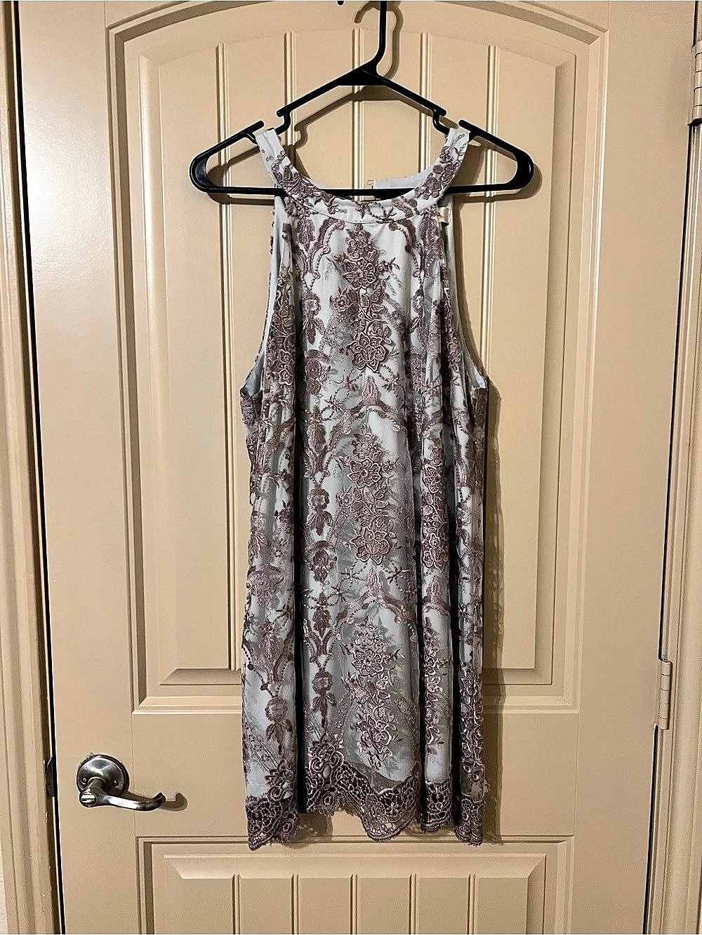 Altard state Floral Mini Dress in Blue & Pink Size Medium Like New
